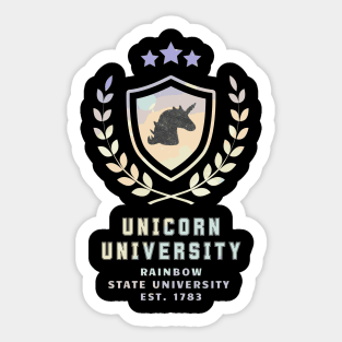 Unicorn University Sticker